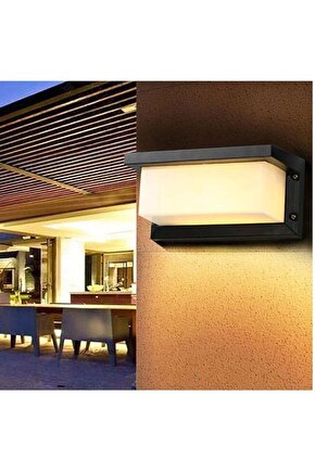 18 Watt GÜN IŞIĞI Ledli Bahçe, Balkon, Teras, Kamelya, Veranda, Banyo, Duvar Apliği, Led Armatür