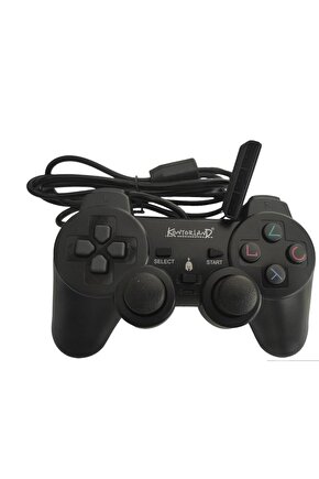 PS2 GAME PAD PS2 Titreşimli Game Pad OYUNCU KOLU ÇİFT MOTORLU 1. SINIF