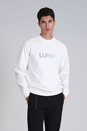 Luther Erkek Sweatshirt Kırık Beyaz