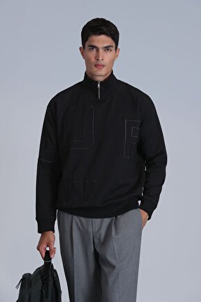 Focus Erkek Sweatshirt Siyah