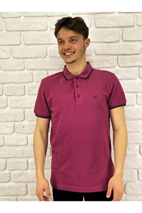 Erkek Lacost Çizgili Polo Yaka T-shirt Czdr