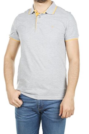 Erkek Lacost Çizgili Polo Yaka T-shirt