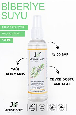 Biberiye Suyu 150 ml %100 Saf Aromaterapi Hidrosolü, Dökülme Karşıtı, Saçı Uyaran