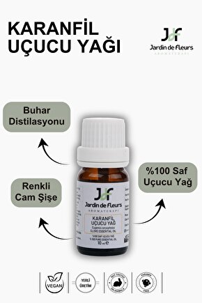 Karanfil (Clove) Uçucu Yağı 10 ml - %100 Saf Aromaterapi Yağı