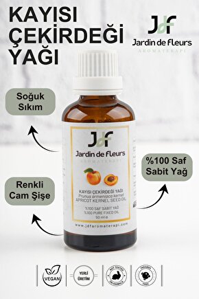 Kayısı Çekirdeği Yağı (Apricot Kernel Oil) 50 ml - %100 Saf Aromaterapi Yağı