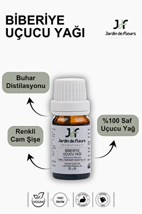 Biberiye (Rosemary) Uçucu Yağı 10 ml - %100 Saf Aromaterapi Yağı