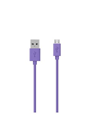 Micro Usb Data & Hızlı Şarj Kablo 2m Mor