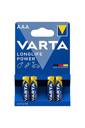 Longlıfe Power Alkalin Aaa Ince Kalem Pil (4LÜ PAKET FİYATI)