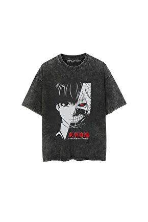 Anime Tokyo Ghoul Baskılı Unisex Oversize  T-Shirt