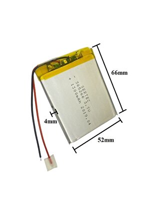 365266 3.7v 1300 Mah Lityum Polimer Pil 1.5a (drone Için Uygun Değildir)