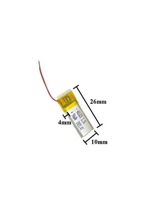 401025 3.7v 90 Mah Lityum Polimer Pil 1.5a (drone Için Uygun Değildir)