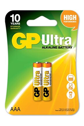 Gp Lr03 Aaa Boy Ultra Alkalin Ince Kalem Pil 2li Paket Gp24au-2u2