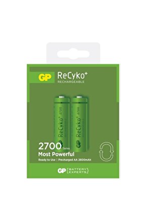 Recyko+ 2700 Aa Kalem Ni-mh Şarjlı Pil, 1.2 Volt, 2li Kart