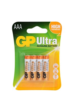 Gp Ultra 24au-2ue4 Aaa Ince Kalem Pil Alkalin 4lü Paket