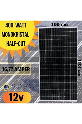 400 410 Watt A Kalite Half Cut Monokristal Solar Güneş Paneli 12volt Karavan 205w 230 W 280