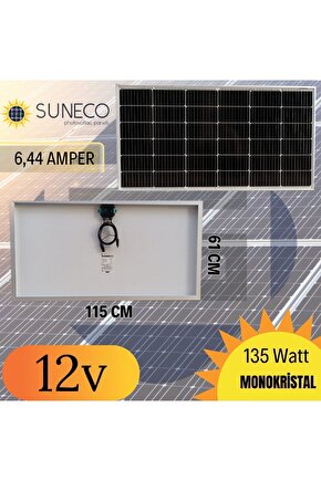 135w 150w Half-cut Watt Monokristal Solar Güneş Paneli A Sınıf 12volt