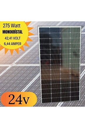 275w Watt Half-cut Monokristal Solar Güneş Paneli A Sınıf 24volt 205w 230 W 275 W 280 W 285 W