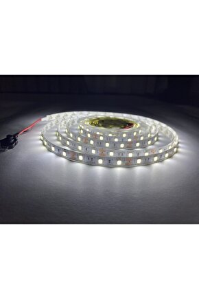 3 Çipli Beyaz Renk 12v Şerit Led 5mt