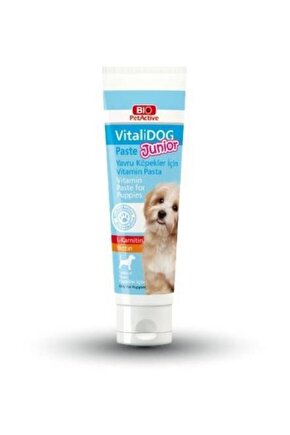 Bio Pet Active Vitalidog Junior L-karnitin Ve Biotin Yavru Köpek Macunu 100ml