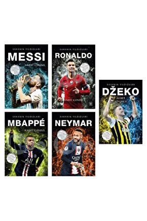 Sahanın Yıldızları Dzeko Messi Ronaldo Mbappe Neymar 5 Kitap