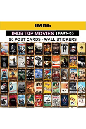 Altın Filmler - Golden Movies - IMDB Top Movies Post Cards - Wall Sticker Part 5 Poster