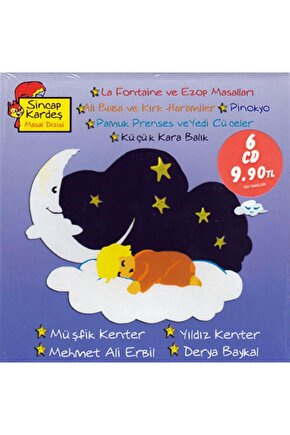 Sincap Kardeş Masal Dizisi - 1 - Müşfik Kenter  Derya Baykal (  Box Set 6 CD )