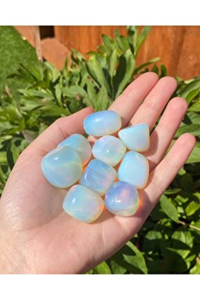 OPALİT (OPAL ) (AY TAŞI) TAMBURLANMIŞ DOĞAL TAŞ SERTİFİKALI