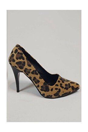 Stiletto, Ince Topuklu Ayakkabı,leopar Desenli