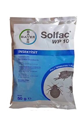 Pire - Kene - Bit - Genel Haşere Ilacı Böcek Ilacı *50 gr * Solfac Wp 10