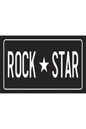 rock star müzik ev dekorasyon tablo uyarı levhası retro ahşap poster