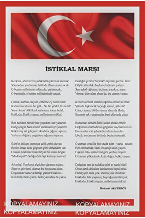 istiklal marşı mehmet akif ersoy ev genç odası dekorayon tablo retro ahşap poster