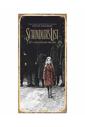 schindlerin listesi sinema film afişi ev dekorasyon tablo mini retro ahşap poster