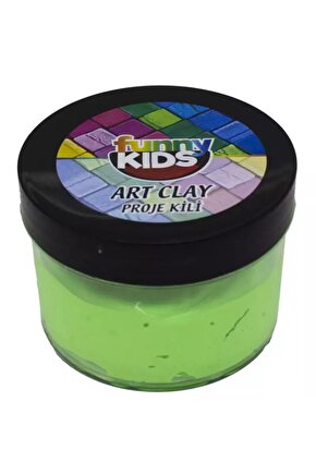 Funny Kids Art Clay Proje Kili 40cc Neon Yeşil 578