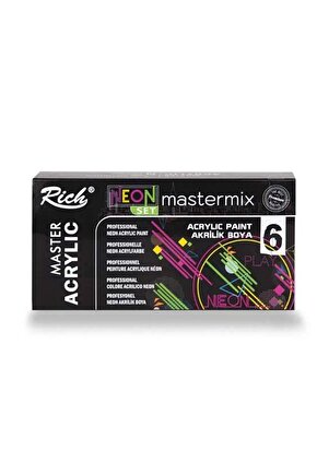 Mastermix Akrilik Boya Neon Renkler 6x60cc