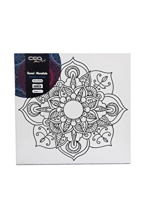 40x40 Mandala Canvas Tuval Ceo-mt0008 Model2 Gonca