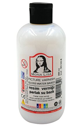 Parlak Resim Mobilya Cam Metal Vernik 250 ml Su Bazlı