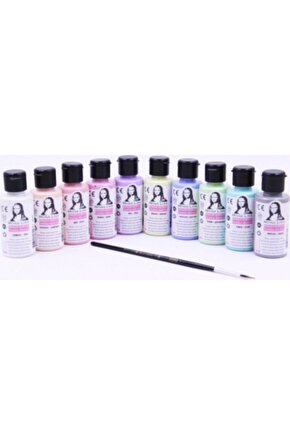 Südor Mona Lisa 10x40ml Chalky Akrilik Boya Fırça Hediyeli - Chalky