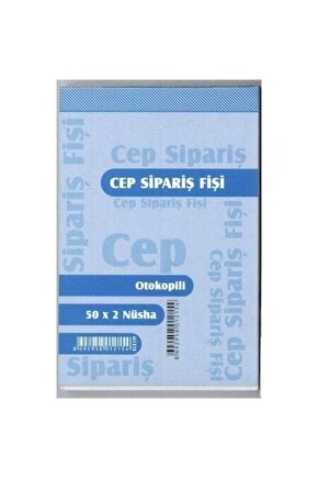 CEP SİPARİŞ FİŞİ OTOKOPİLİ  50 X 2 NUSHA 6 ADET