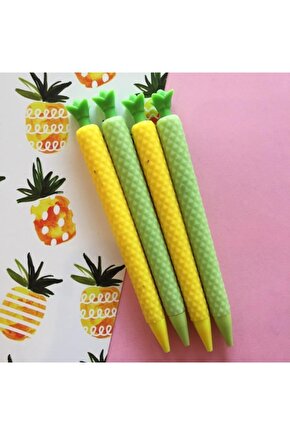 Ananas Şeklinde Uçlu Kalem - 3d Silikon Uçlu Kalem 0.7 - 1 Adet