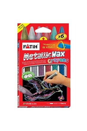 Mum Pastel Boya Wax Crayons Metalıc Kısa 6 Renk 50180