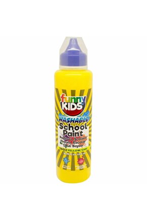 Funny Kids Yıkanabilir Okul Boyası 500ml - 2902 Sarı