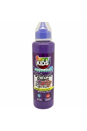 Funny Kids Yıkanabilir Okul Boyası 500ml - 2920 Mor