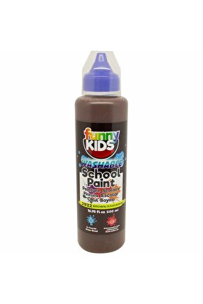 Funny Kids Yıkanabilir Okul Boyası 500ml - 2922 Kahverengi