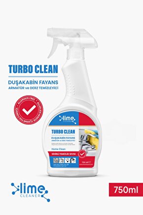 Turbo Clean Ultra Güçlü Banyo Temizleyici ve Kireç Çözücü Sprey 750 ml - Sihirli Temizlik  Sıvısı