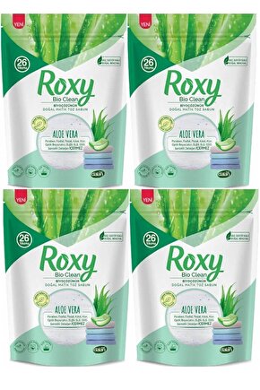 Roxy Bio Clean Doğal Matik Toz Sabun Aloe Vera 800 gr 4 Adet