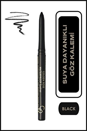 Waterproof Automatic Eyeliner No: 01 Black - Asansörlü Göz Kalemi - 8691190990015