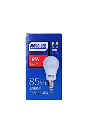 9W E27 Duy LED Ampul Beyaz Renk 6500 Kelvin 850 Lümen 1 Adet