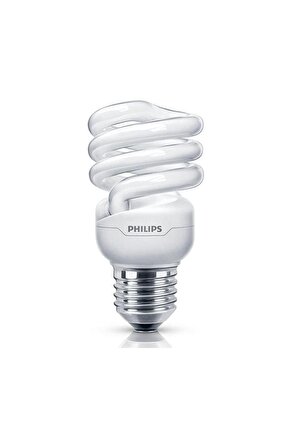 15W =75W Spiral Kıvrık Tasarruflu Ampule27 DuySarı Işık-2700K970 Lumen