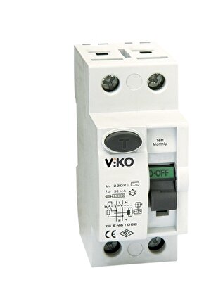 Kaçak Akım Rölesi 2x40A 30mA VTR2-4030