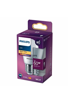 Phılıps Led Ampul 60w E27 Kalın Duylu Sarı Işık